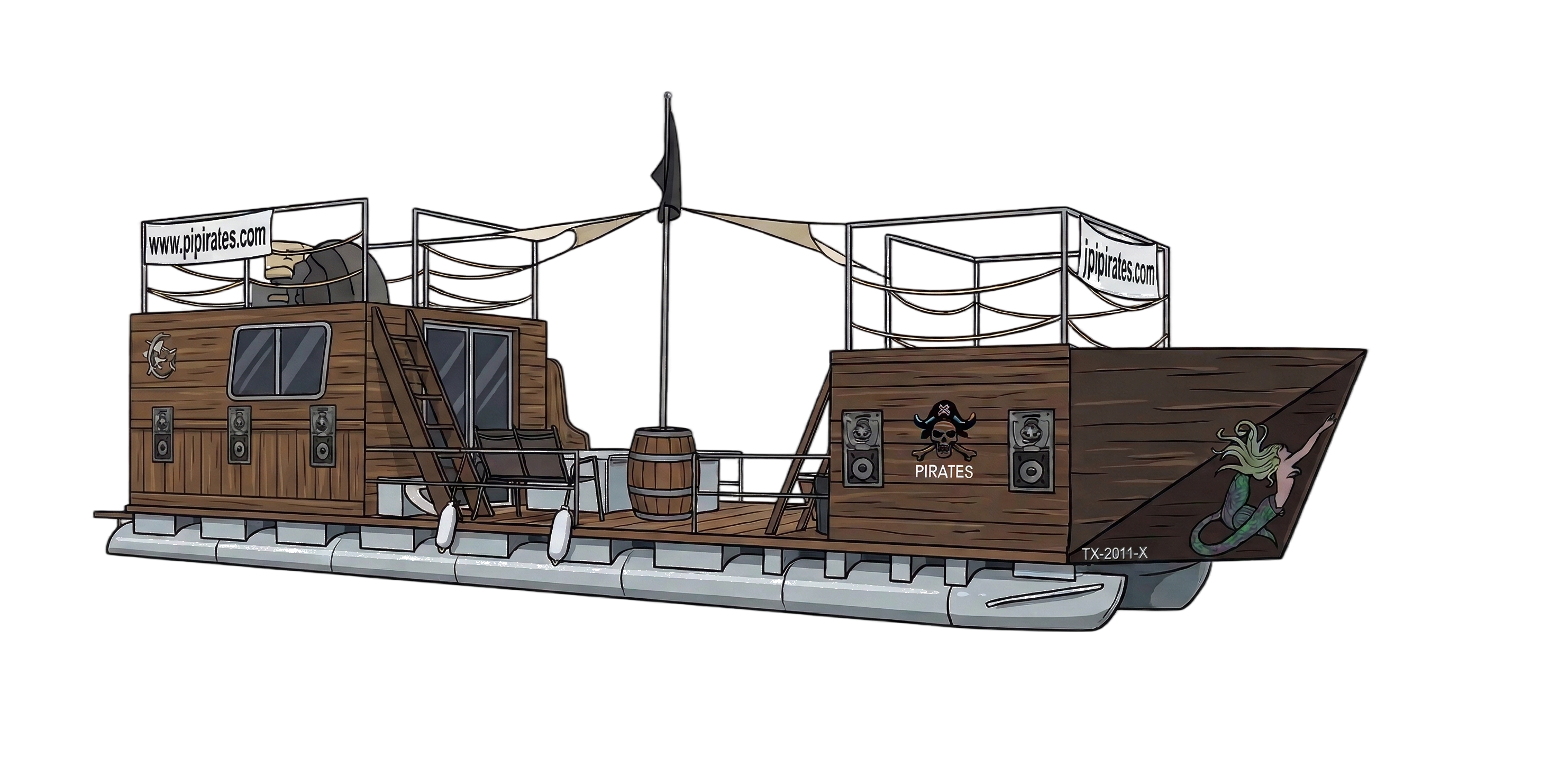 The Santa Maria — PK Pirates ship illustration